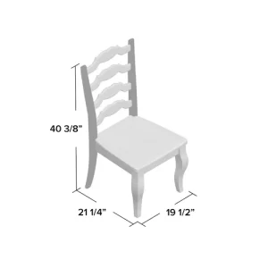 Huling Solid Wood Ladder Back Side Chair