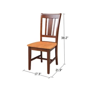 Malcolm Solid Wood Slat Back Side Chair